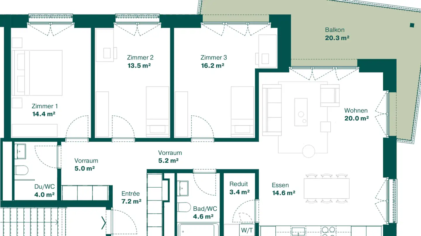 Appartamento in affitto - Teichweg 20, 4142 Münchenstein - Foto 2