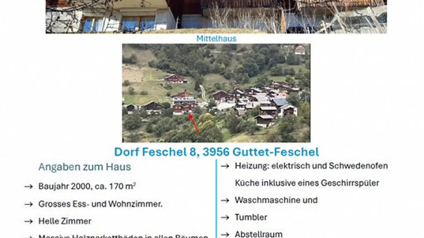 Casa a gradini in vendita - Dorf Feschel 8, 3956 Guttet-Feschel