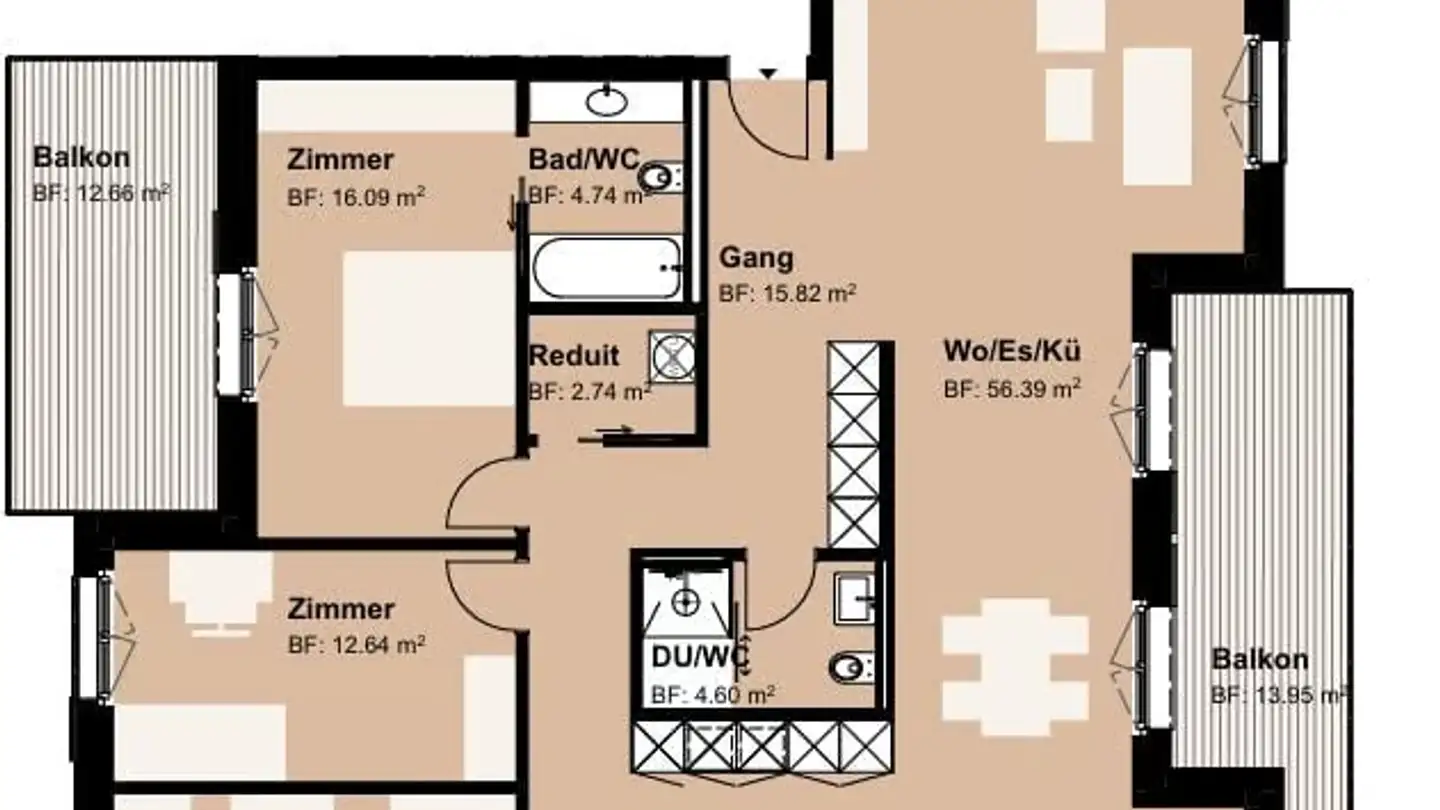 Wohnung mieten - 9545 Wängi - Foto 3