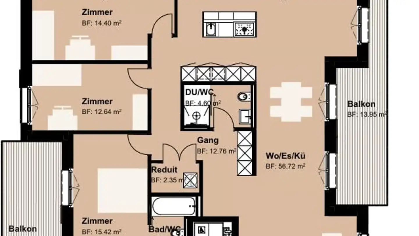 Wohnung mieten - 9545 Wängi - Foto 4