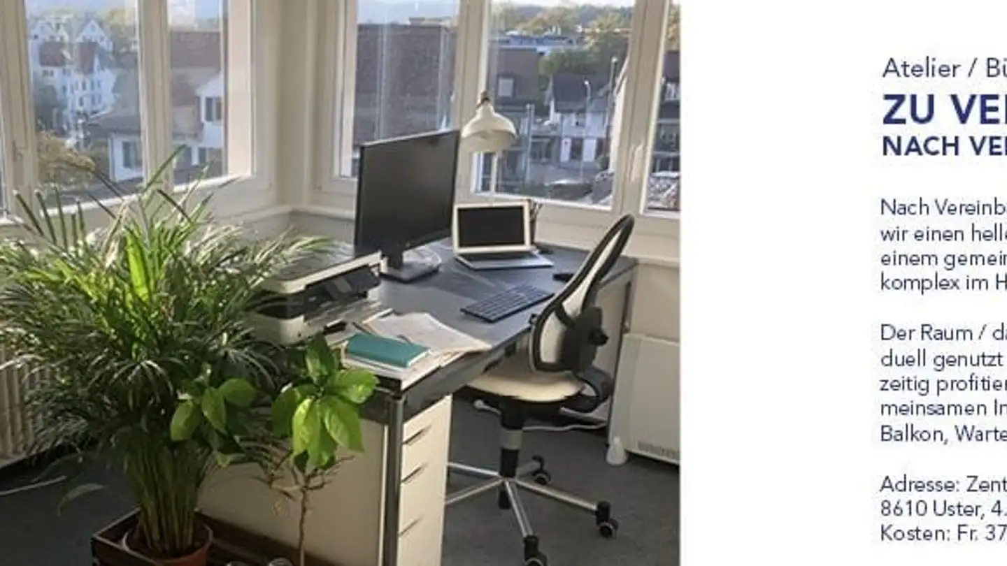 Werkstatt mieten - Zentralstrasse 32, 8610 Uster
