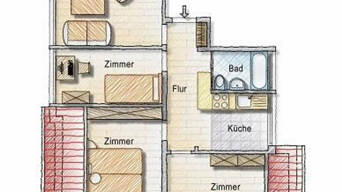 Wohnung mieten - Heimstrasse 5a, 9014 St. Gallen