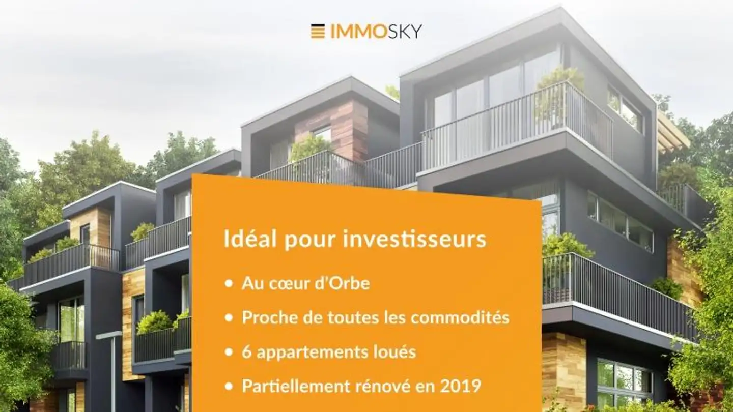 Immeuble résidentiel à vendre - 1350 Orbe