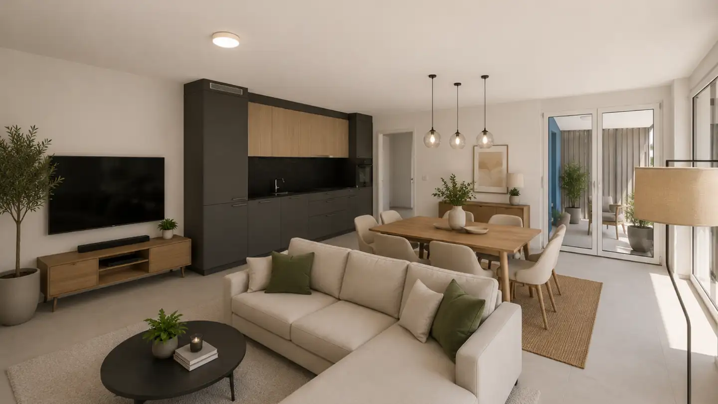 Stepped apartment for rent - Rue Jacques-René Fiechter 29, 2613 Villeret - Photo 4