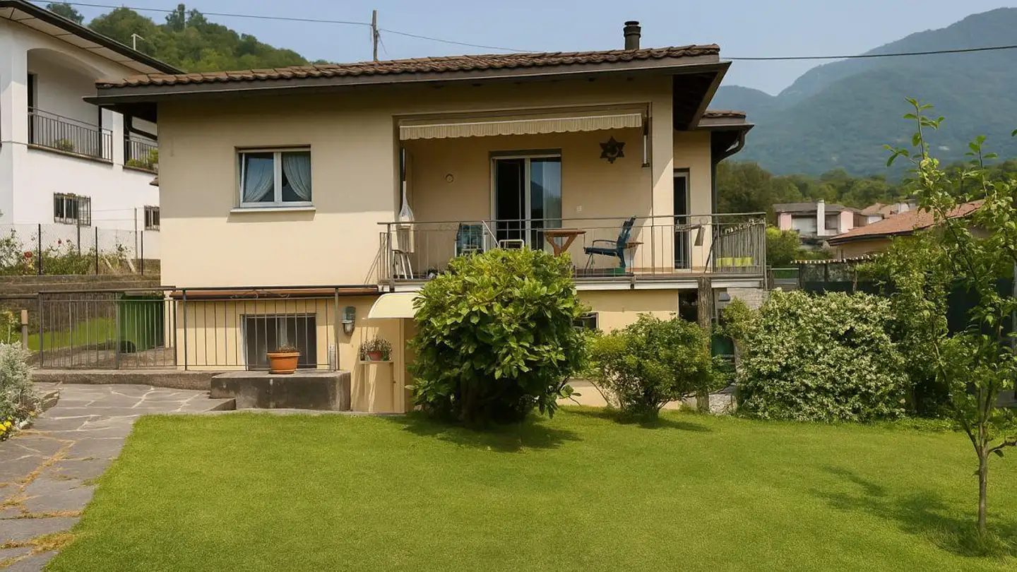 Maison jumelle à louer - Via Comunale 20, 6807 Taverne