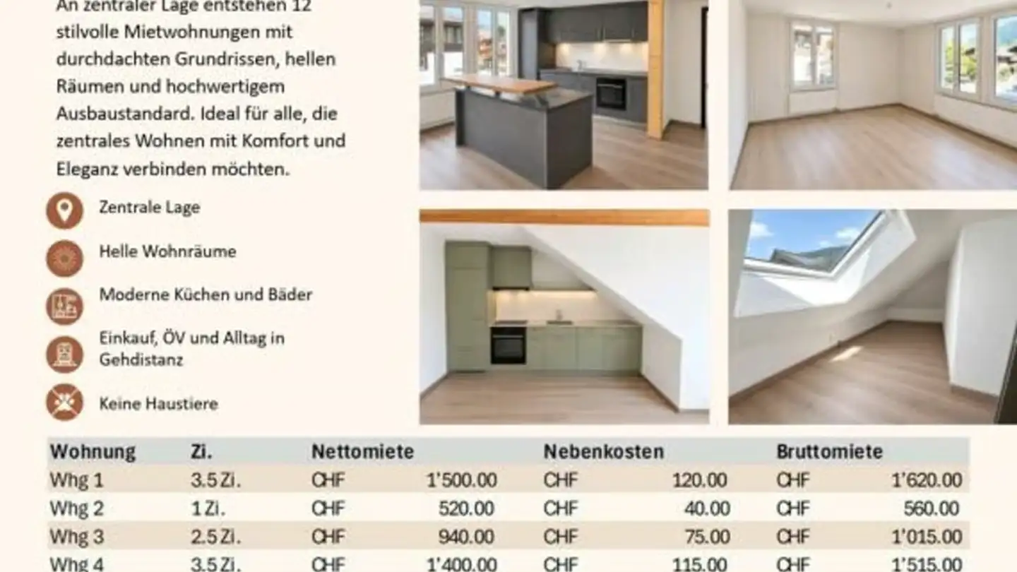 Wohnung mieten - Oberriedstrasse 1, 3775 Lenk im Simmental - Foto 2