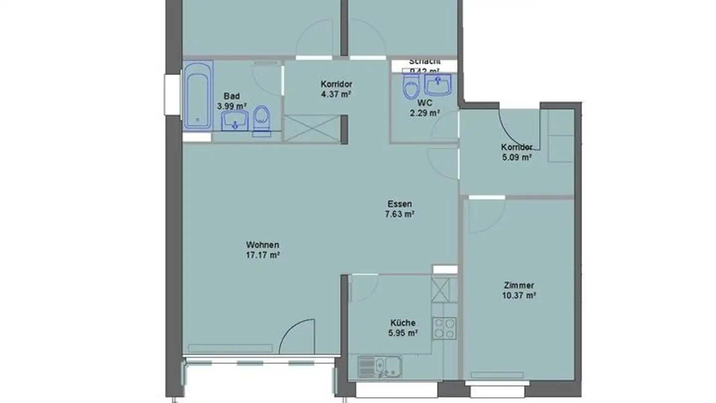 Wohnung mieten - Bifangstrasse 38, 4663 Aarburg - Foto 3