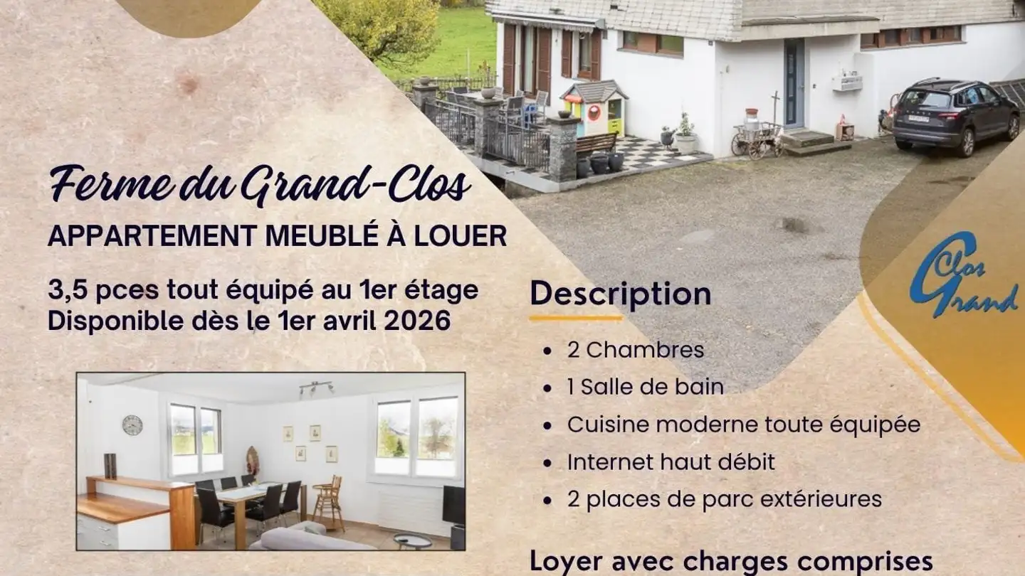 Appartamento in affitto - Route Du Grand-Clos 28, 1625 Sâles (Gruyère)