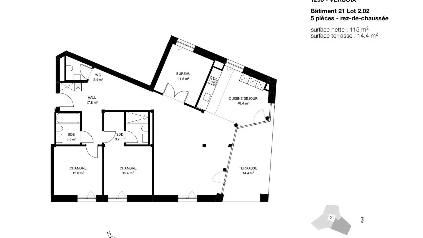 Appartement à louer - Chemin Du Vieux-Port 21, 1290 Versoix - Photo 4