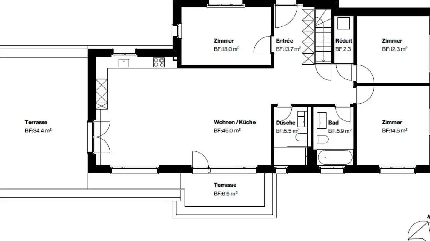 Appartement en terrasse à louer - 8312 Winterberg ZH - Photo 3