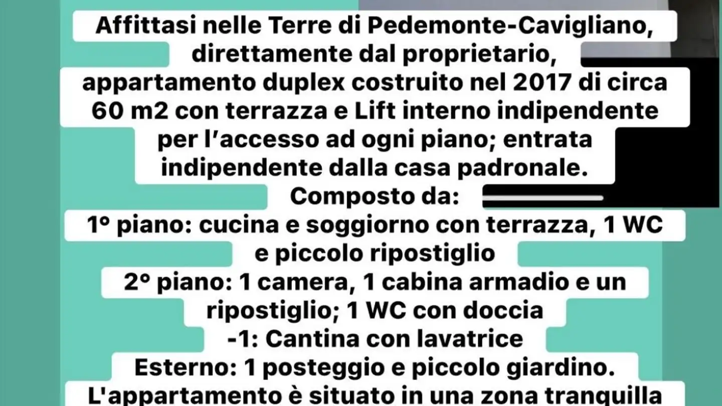 Apartment for rent - 6654 Cavigliano