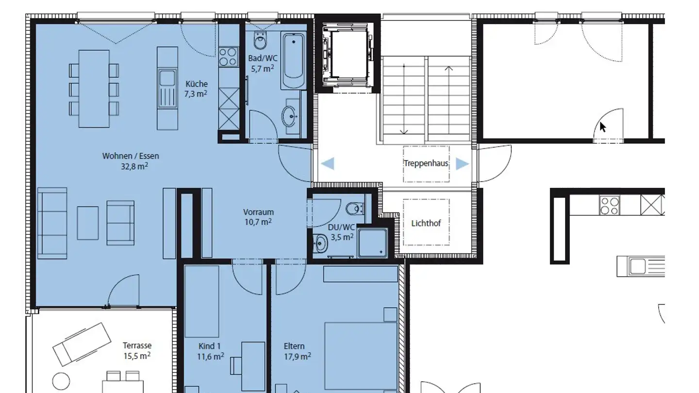 Appartement à louer - Weiherstrasse 20d, 8280 Kreuzlingen - Photo 3
