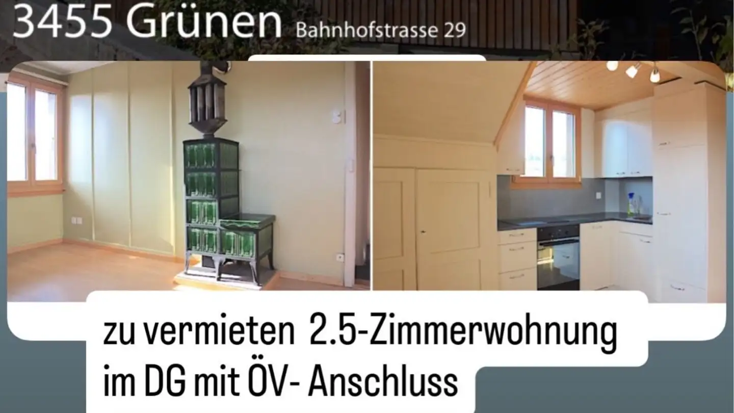 Appartement à louer - Bahnhofstrasse 29, 3455 Grünen