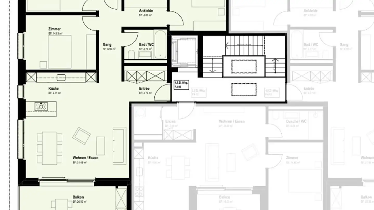 Appartement à louer - 6264 Pfaffnau