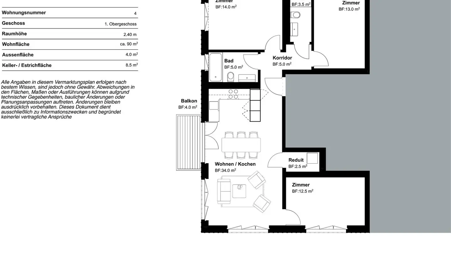 Appartement à louer - Horensteinstrasse 30, 8046 Zürich - Photo 3