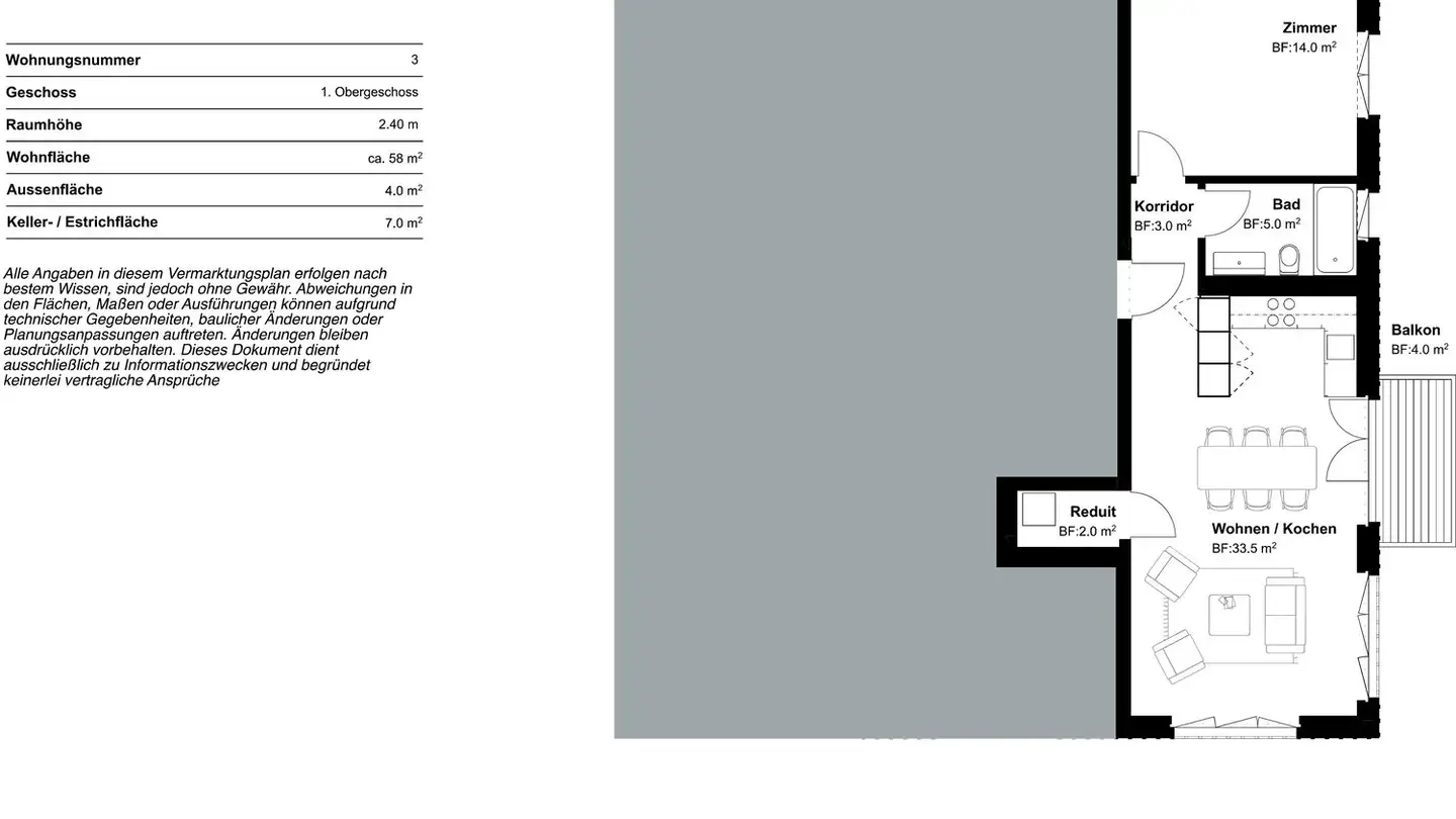 Appartement à louer - Horensteinstrasse 30, 8046 Zürich - Photo 4