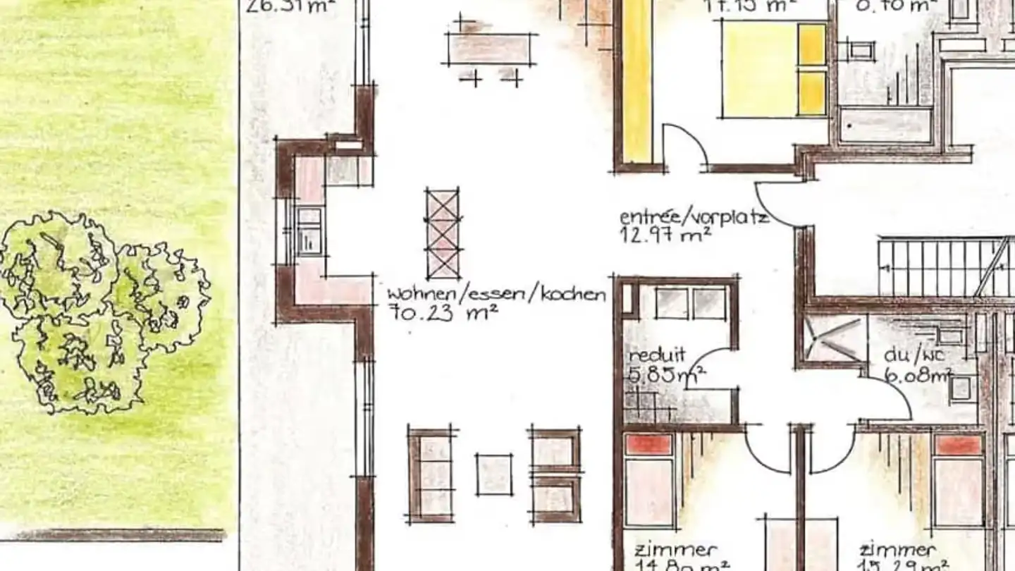 Wohnung mieten - Weiherweg 28, 5443 Niederrohrdorf