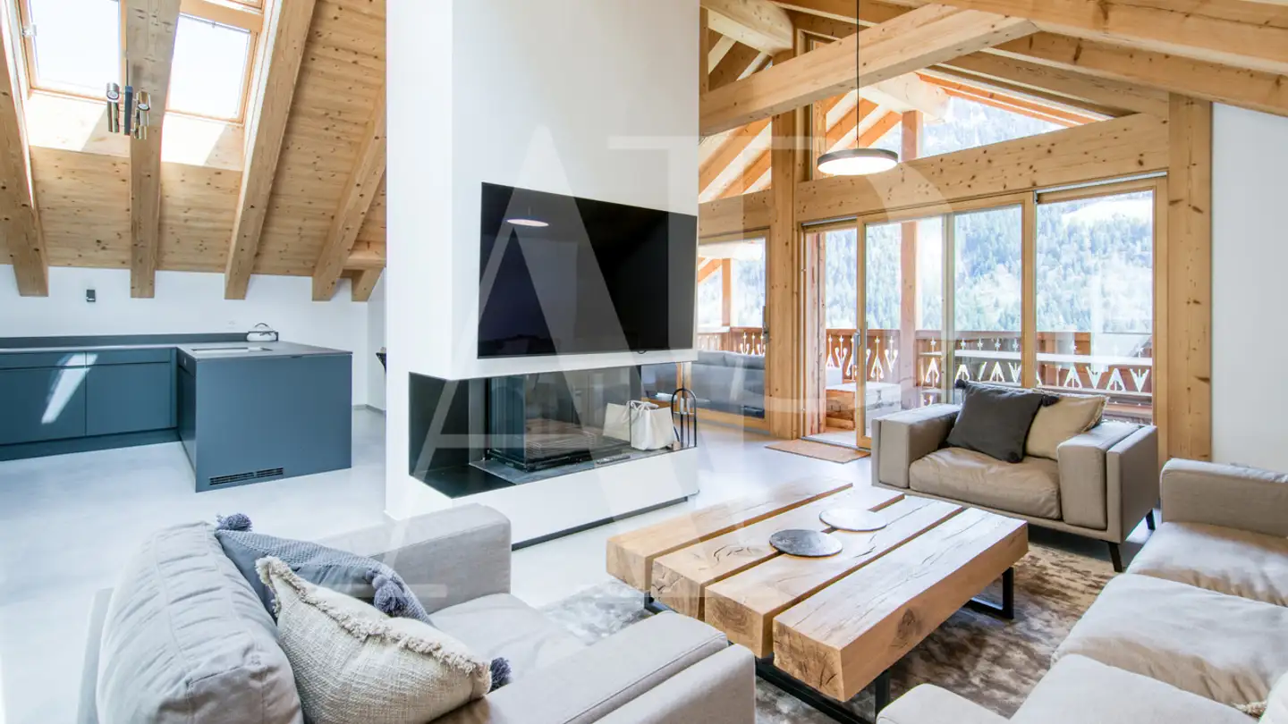 Attico in affitto - Rue Du Village 15, 1874 Champéry - Foto 4