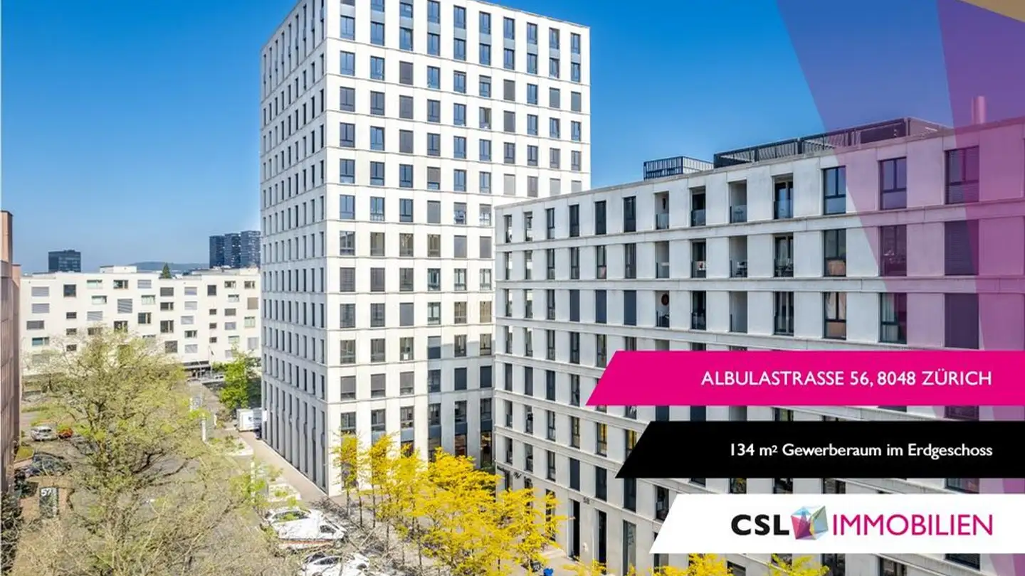 Commerciale in affitto - Albulastrasse 56, 8048 Zürich