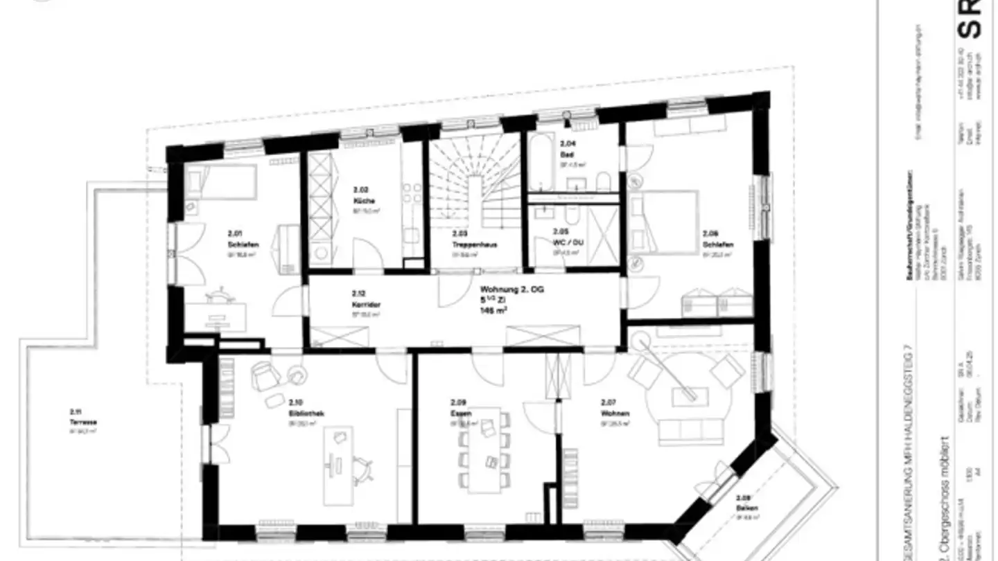 Wohnung mieten - Haldeneggsteig 7, 8006 Zürich - Foto 2