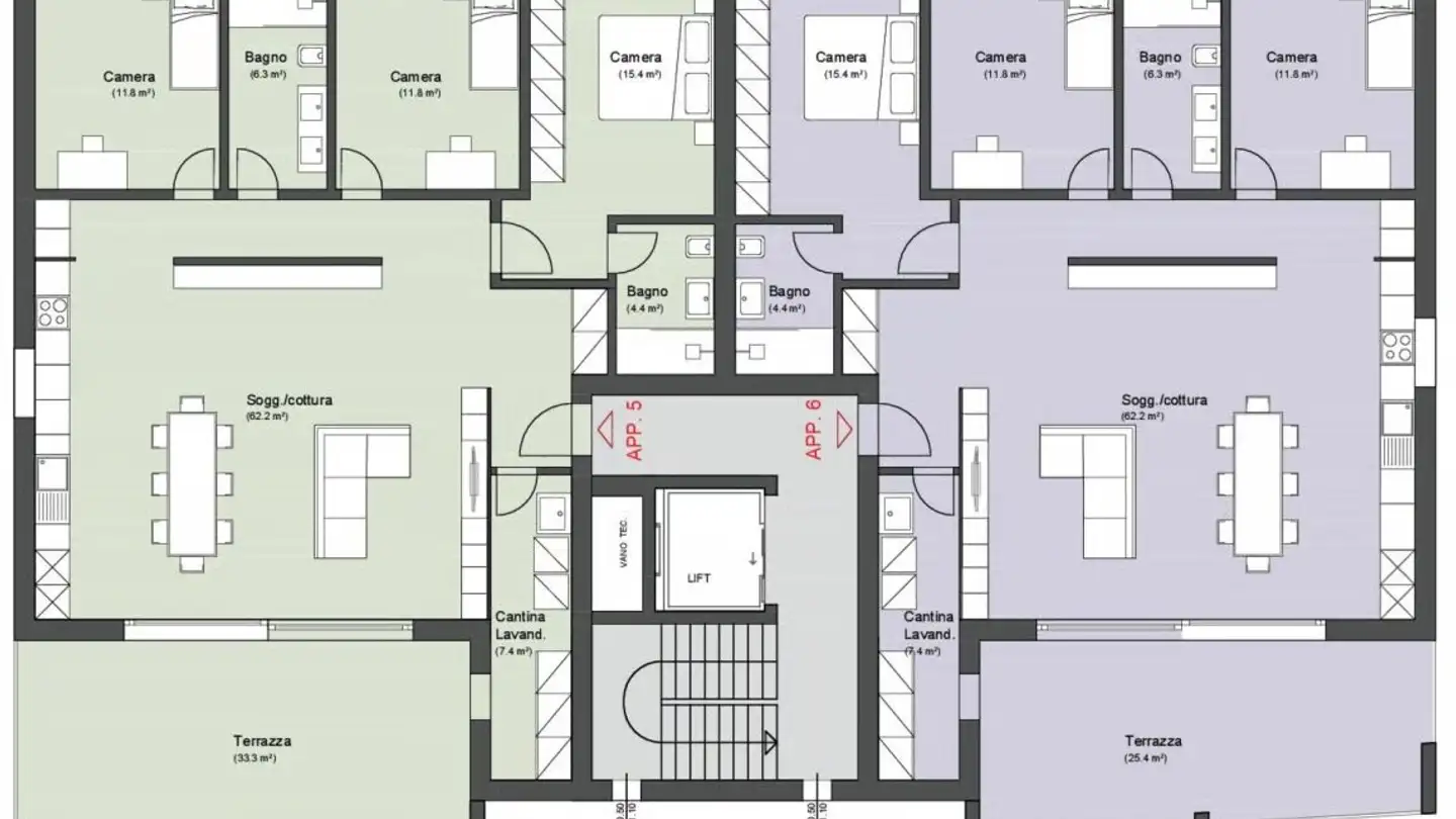 Penthouse for sale - Via Al Foss, 6557 Cama - Photo 3