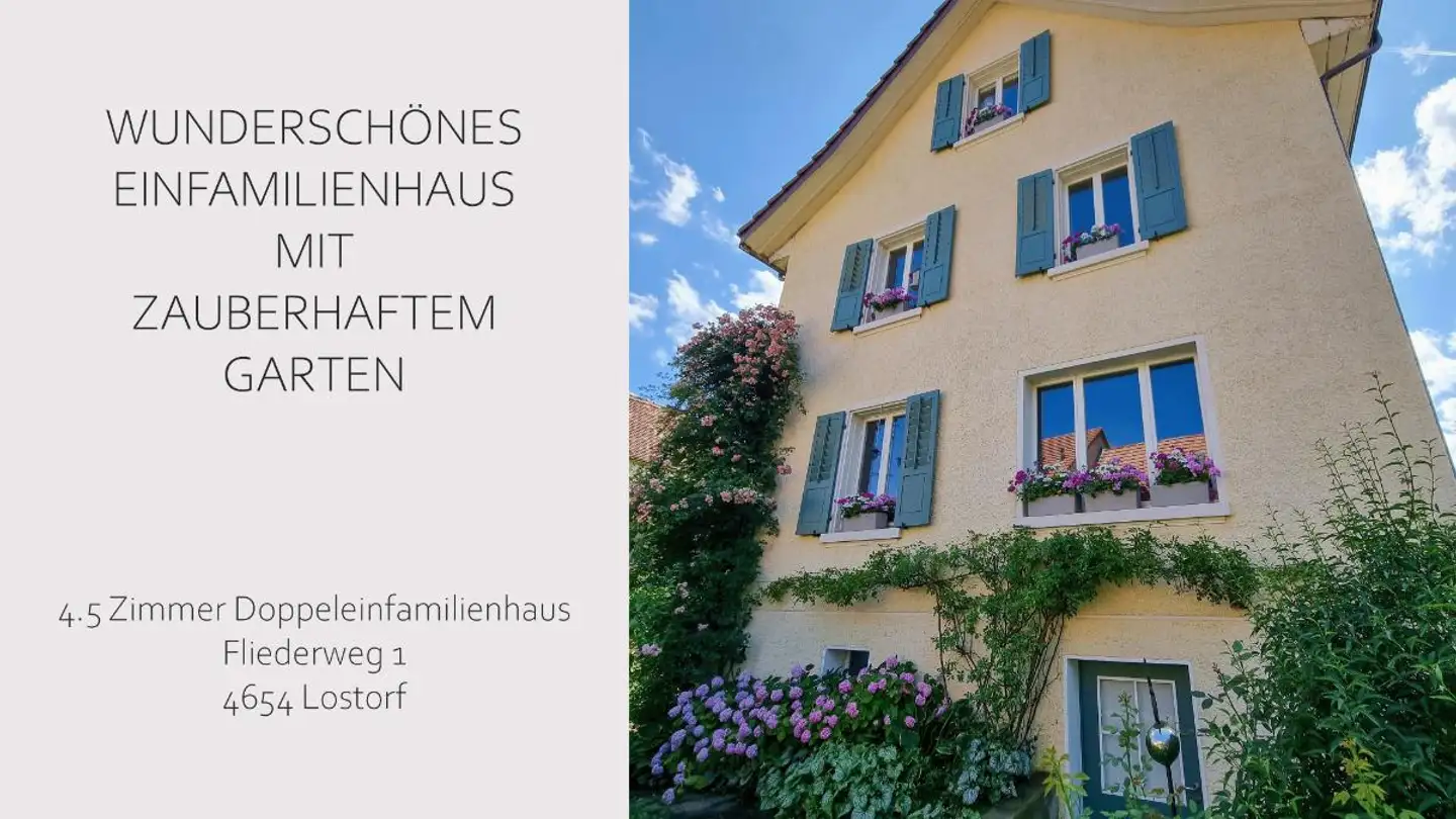 Casa singola in vendita - Fliederweg 1, 4654 Lostorf - Photo 2