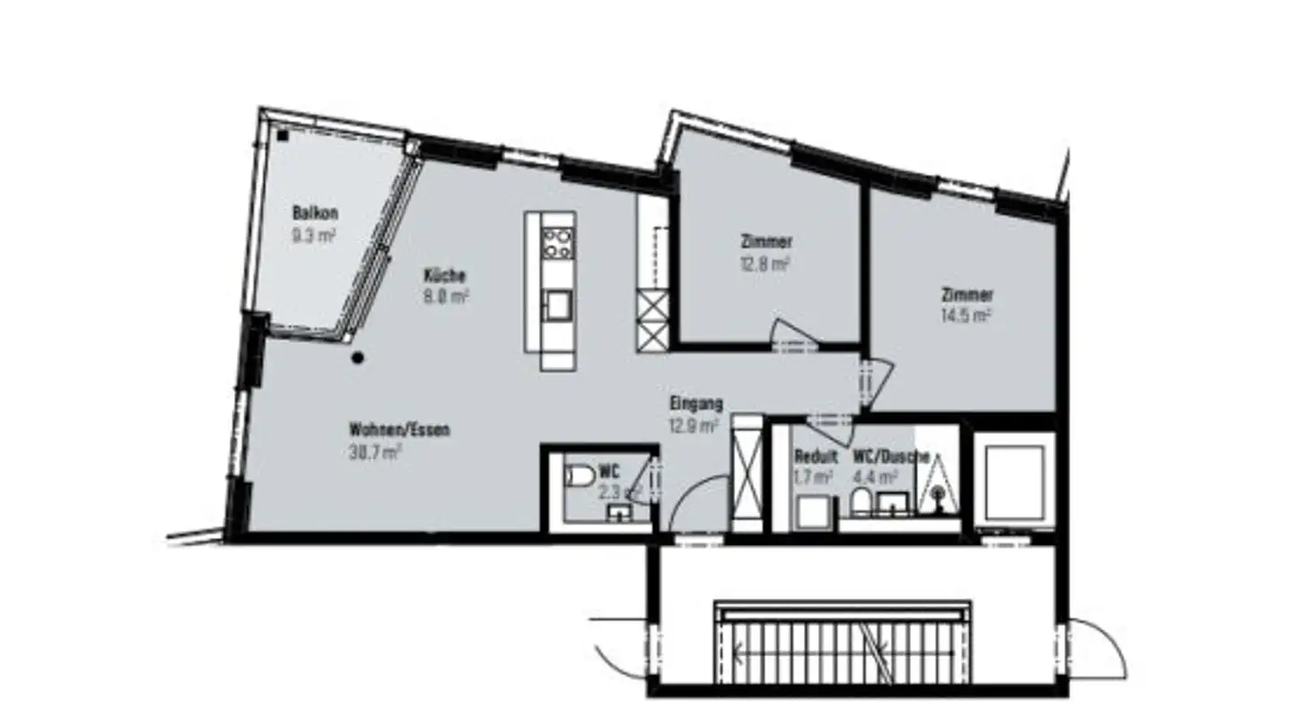 Appartement à louer - Lerchenweg 38, 8302 Kloten - Photo 4