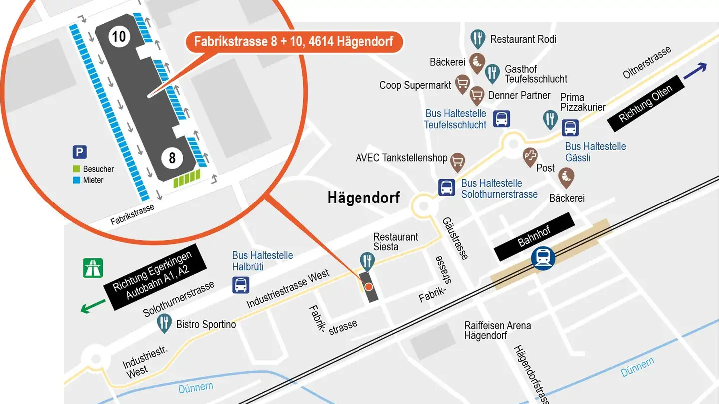 Atelier à louer - Fabrikstrasse 10, 4614 Hägendorf - Photo 4