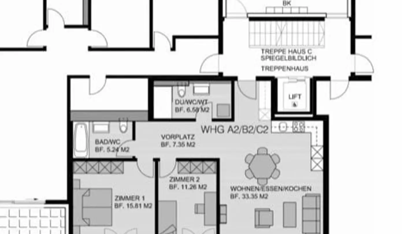 Wohnung mieten - Gässli 9a, 5043 Holziken - Foto 3