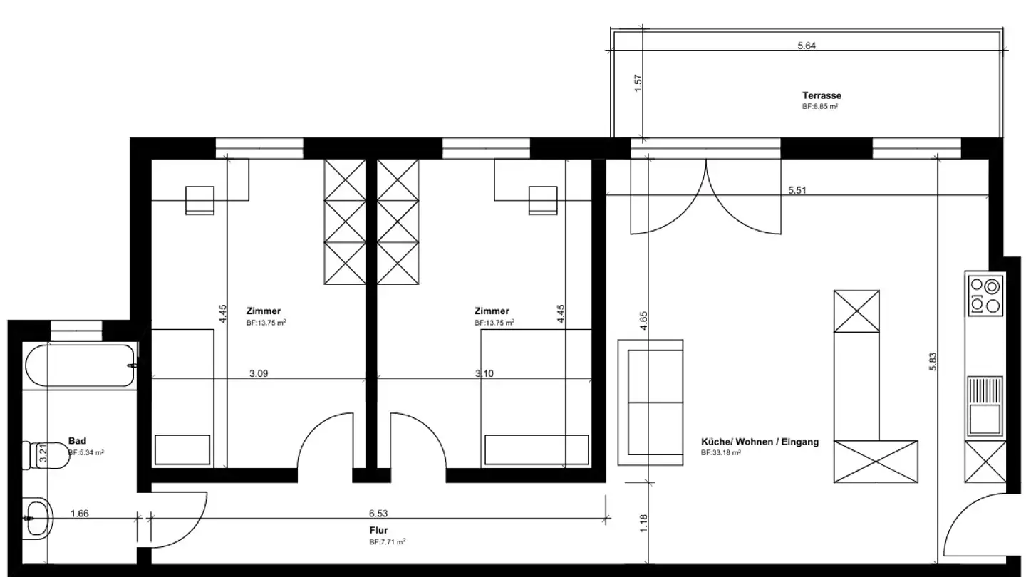 Wohnung mieten - Gaffnerweg 1, 3946 Turtmann - Foto 2