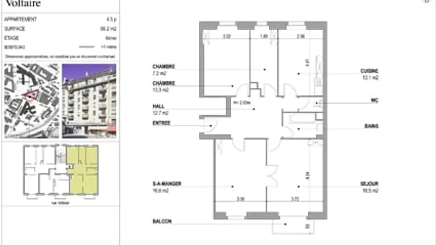 Appartement à louer - Rue Voltaire 24, 1201 Genève