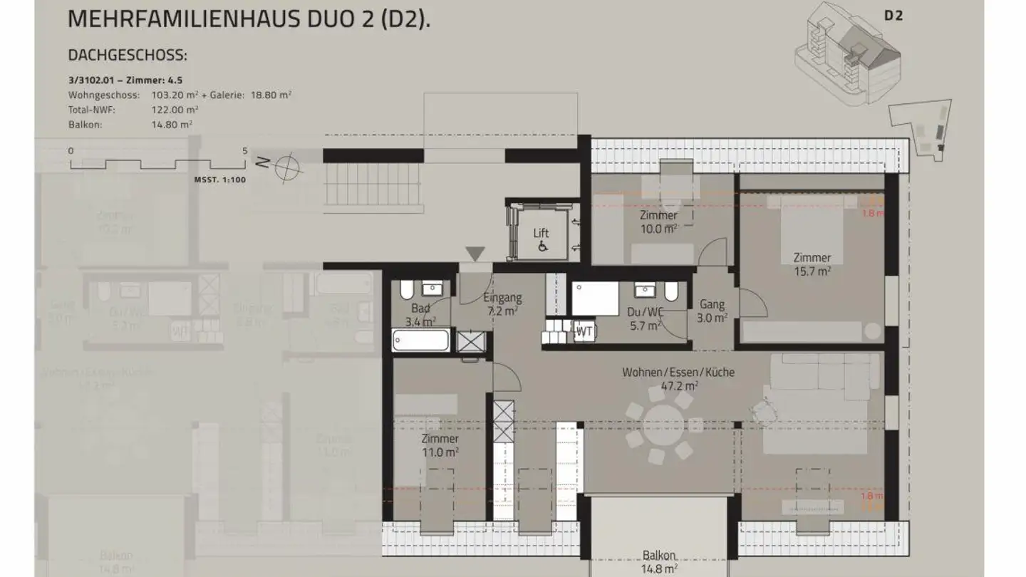 Appartement à vendre - Kühneguetstrasse, 8717 Benken SG - Photo 4