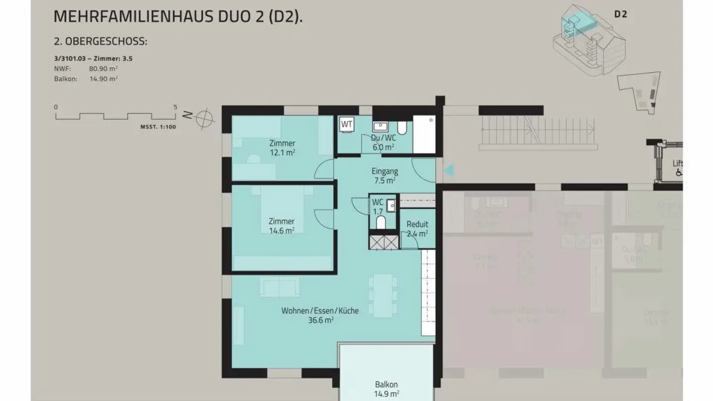 Appartement à vendre - Kühneguetstrasse, 8717 Benken SG - Photo 4