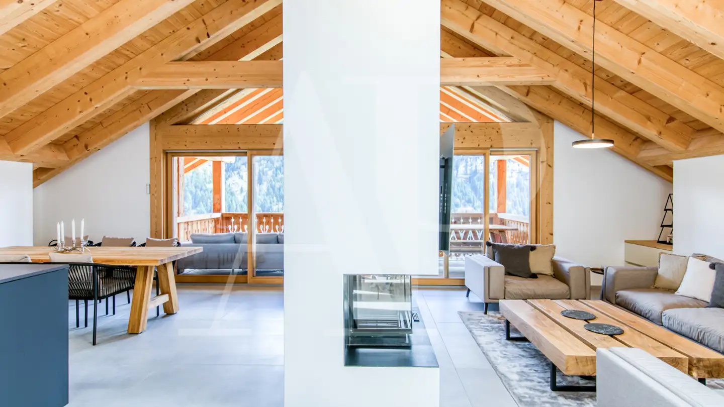 Penthouse for rent - Rue Du Village 15, 1874 Champéry - Photo 2