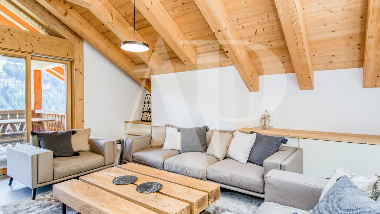 Penthouse for rent - Rue Du Village 15, 1874 Champéry - Photo 3