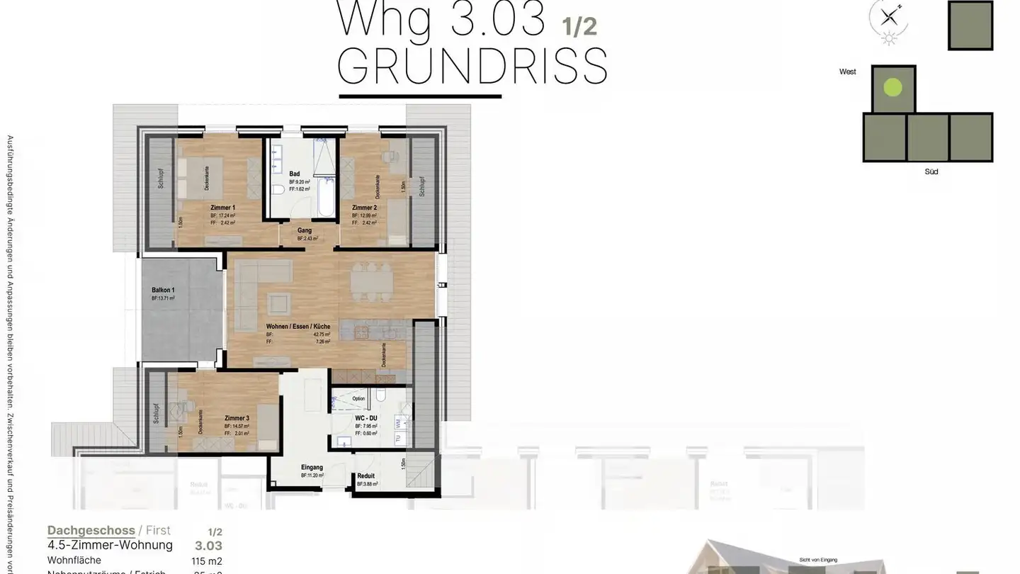 Attic flat for sale - Grubstrasse 3a, 9515 Hosenruck - Photo 3