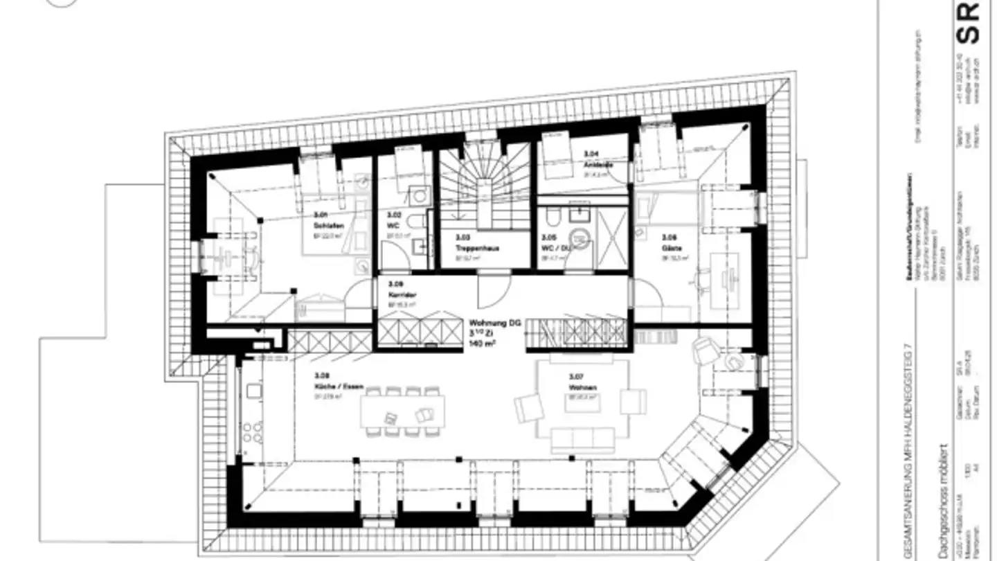 Wohnung mieten - Haldeneggsteig 7, 8006 Zürich - Foto 2