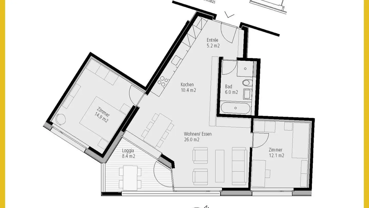 Appartamento in affitto - Chutzenweg 1, 3110 Münsingen - Foto 2