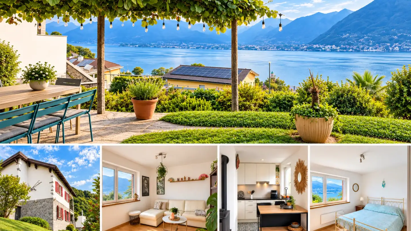 Wohnung mieten - Via Al Ronco, 6574 Vira (Gambarogno)