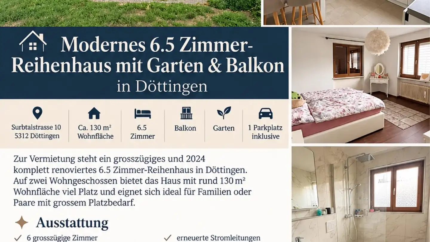 Einfamilienhaus mieten - Surbtalstrasse 10, 5312 Döttingen