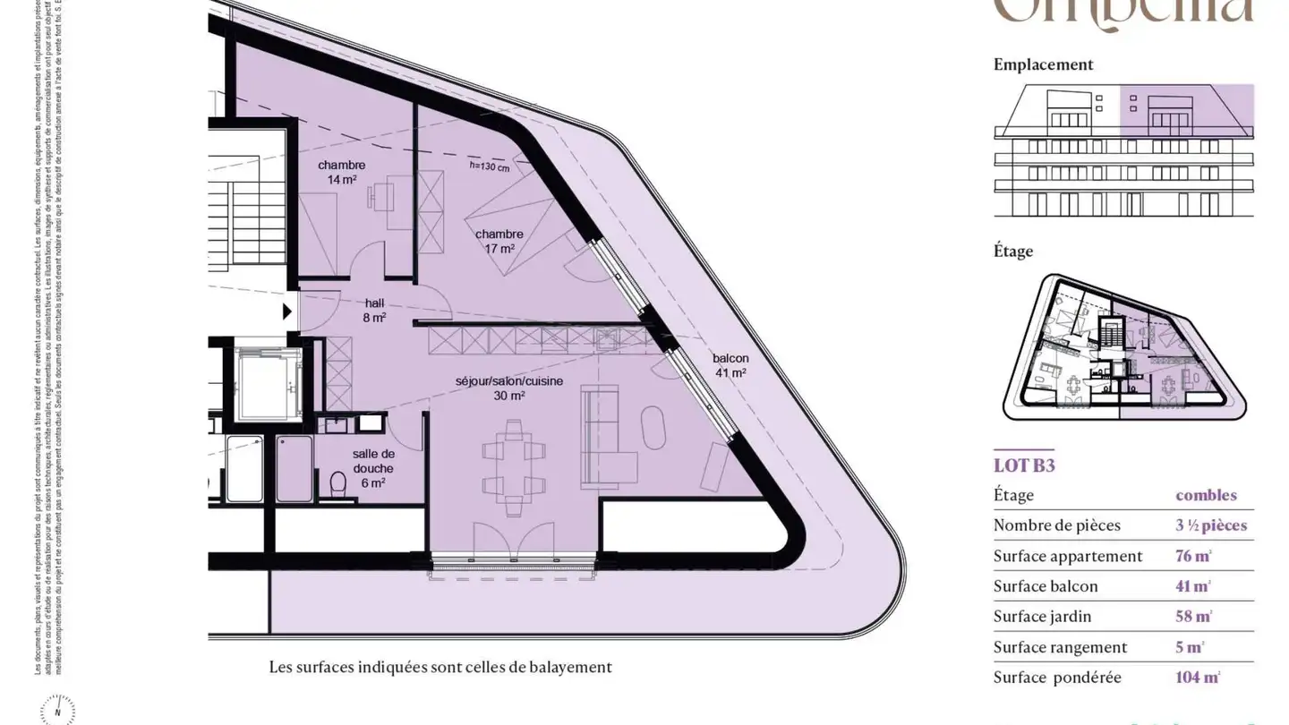 Attique à vendre - 1033 Cheseaux-sur-Lausanne