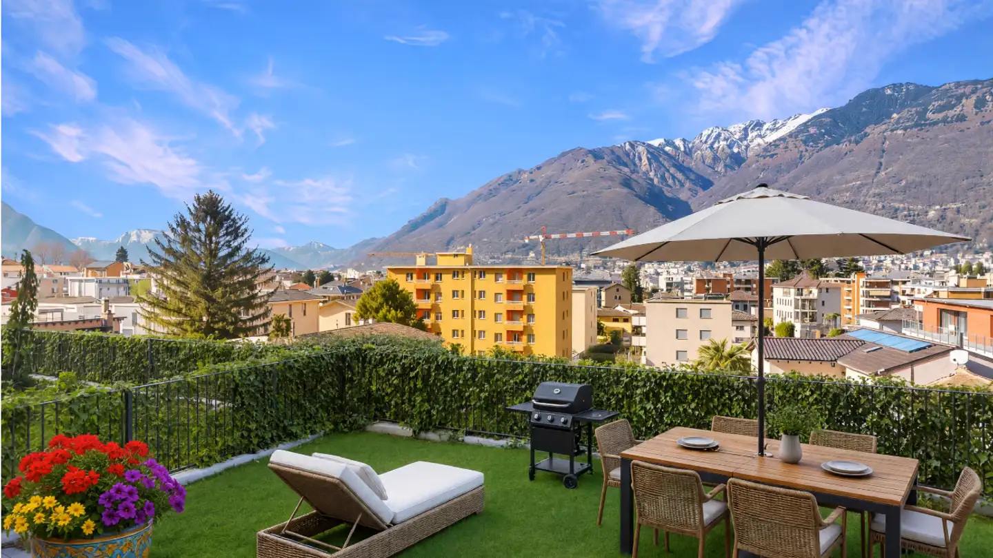 Stepped apartment for sale - Contrada Palasio 10a, 6512 Giubiasco