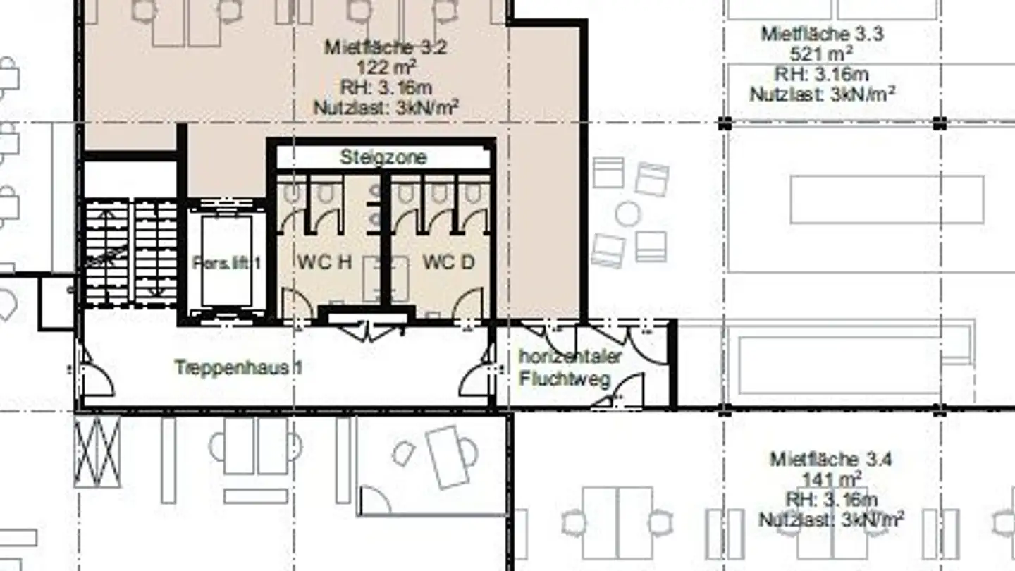 Spazio ufficio in affitto - Wahligenstrasse 4a, 6023 Rothenburg - Photo 4