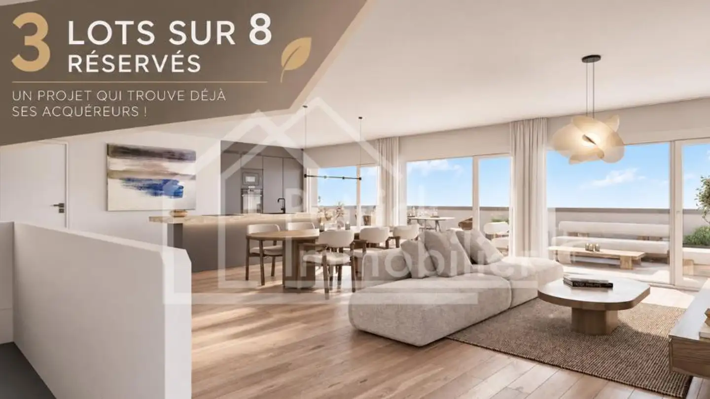 Terrassenwohnung kaufen - Route de la Bagne 13, 1753 Matran