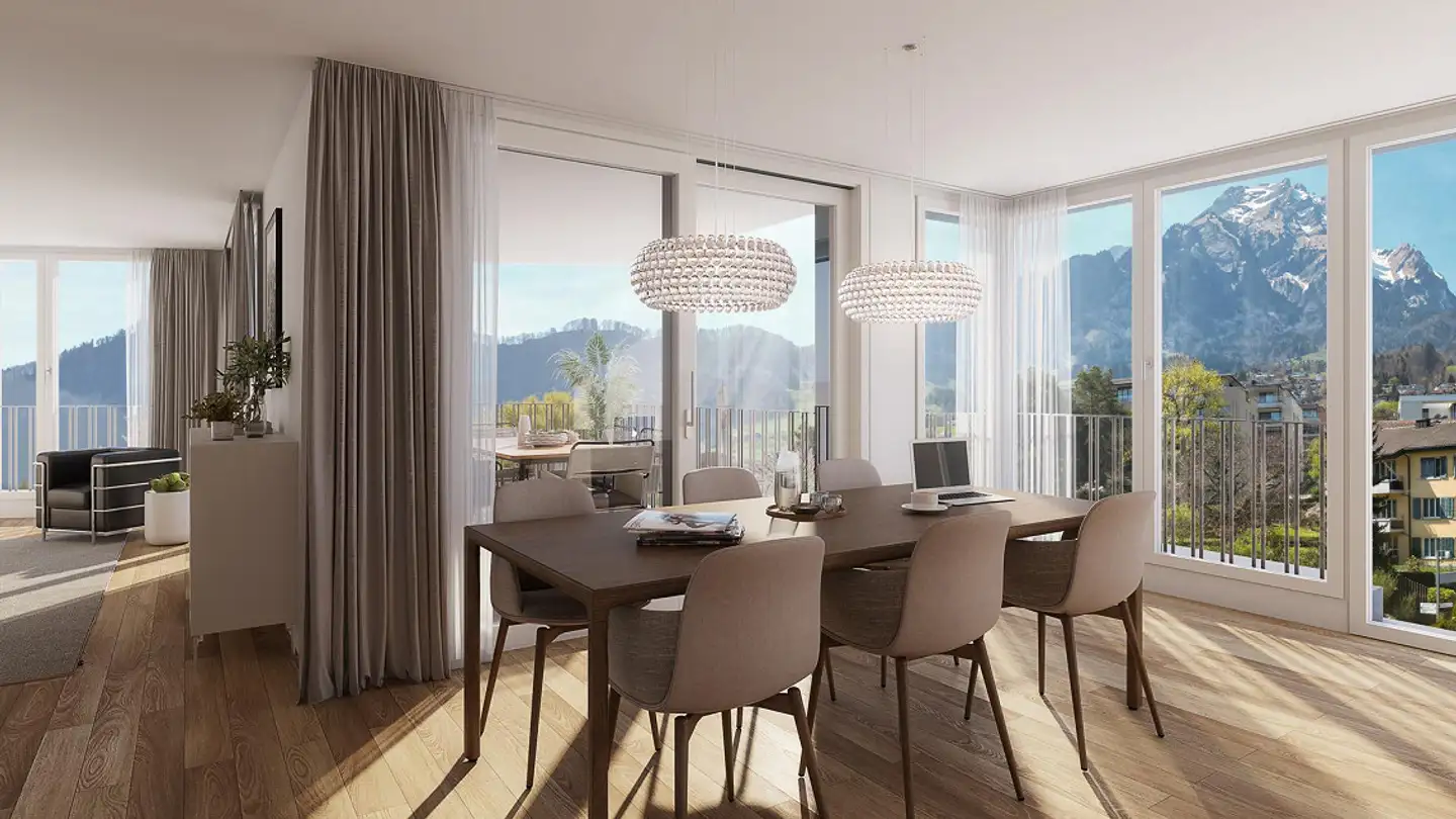 Terrassenwohnung kaufen - Mozartweg 1, 6052 Hergiswil NW - Foto 3