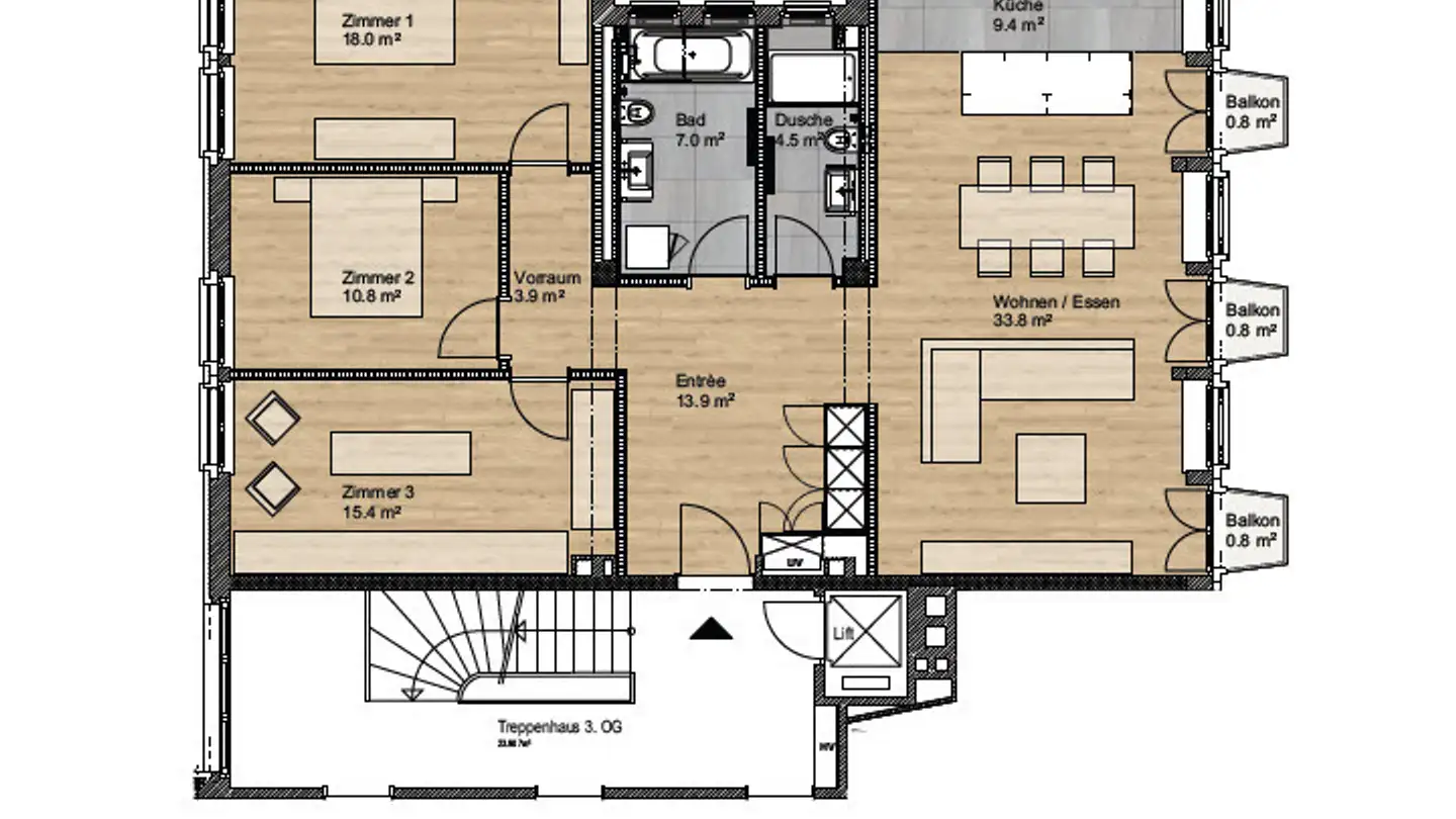 Appartamento in affitto - Alpenstrasse, 6300 Zug - Foto 3
