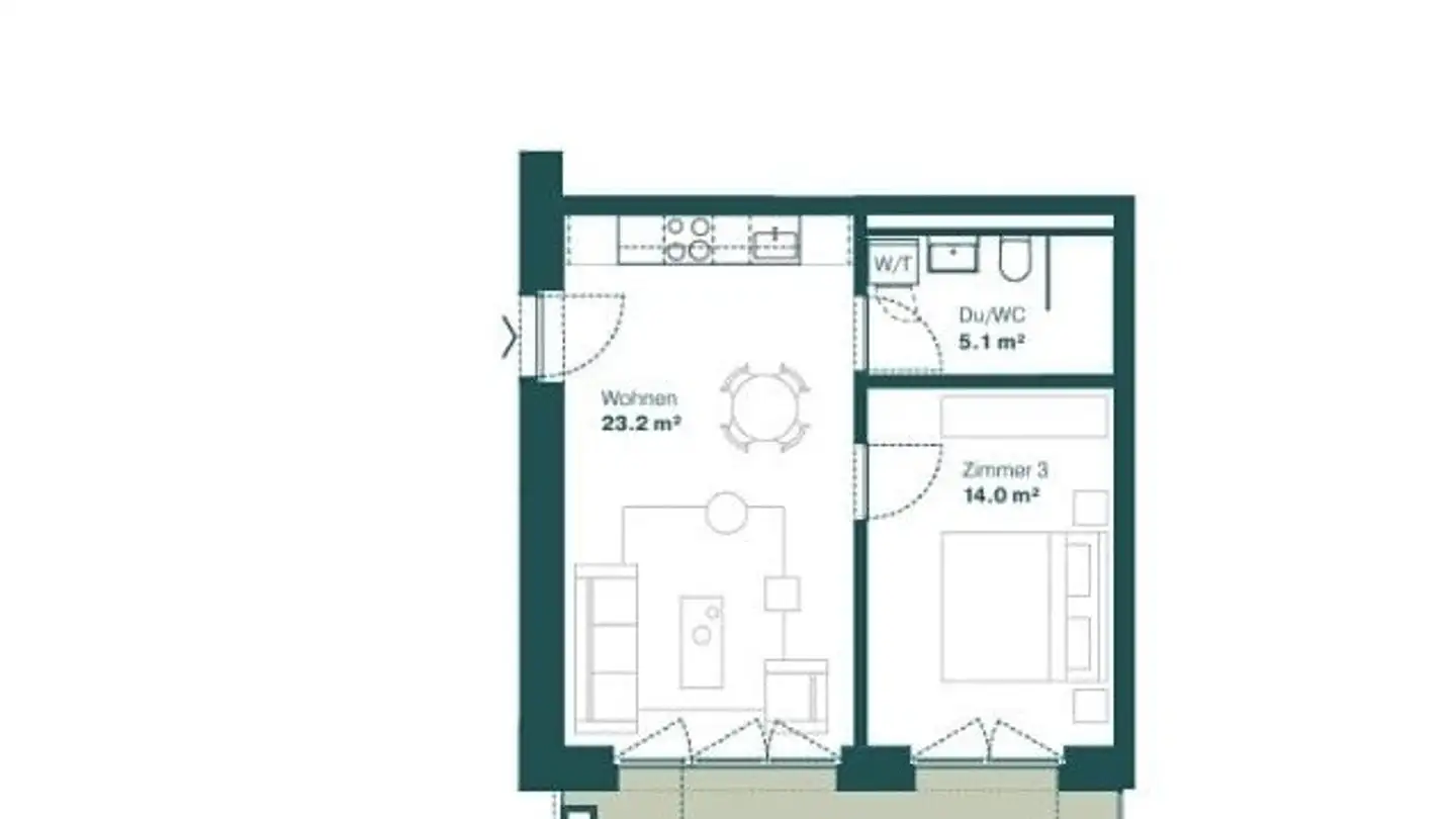 Apartment for rent - 4142 Münchenstein - Photo 2