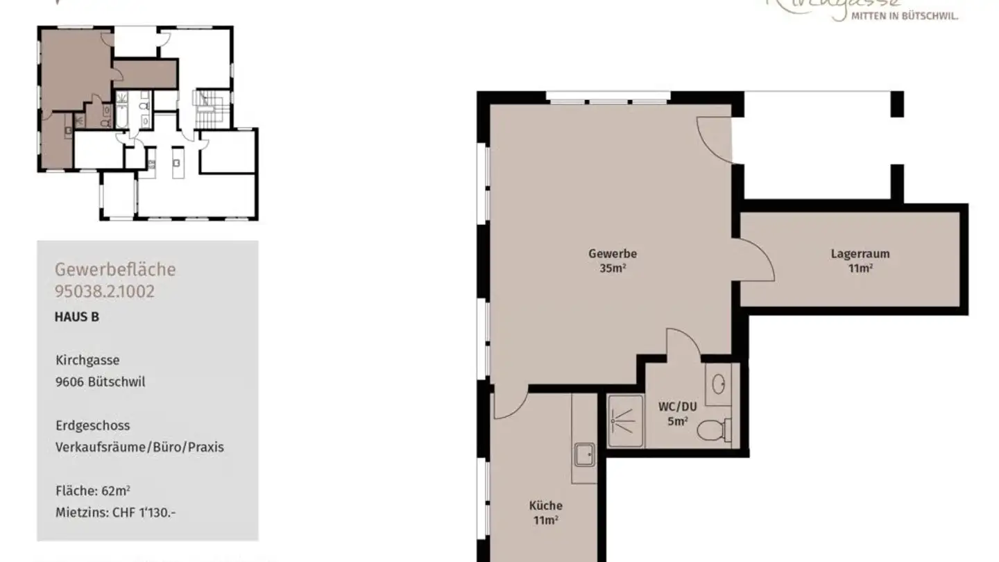 Commerciale in affitto - Kirchgasse 3, 9606 Bütschwil - Foto 4