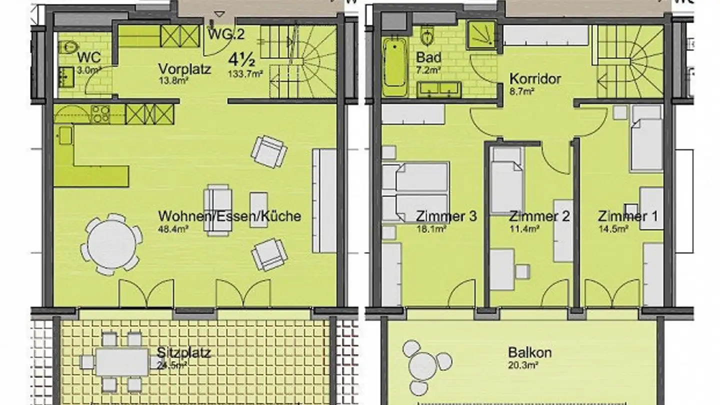 Duplex in vendita - Wändhüslenstrasse 5, 8608 Bubikon - Foto 2