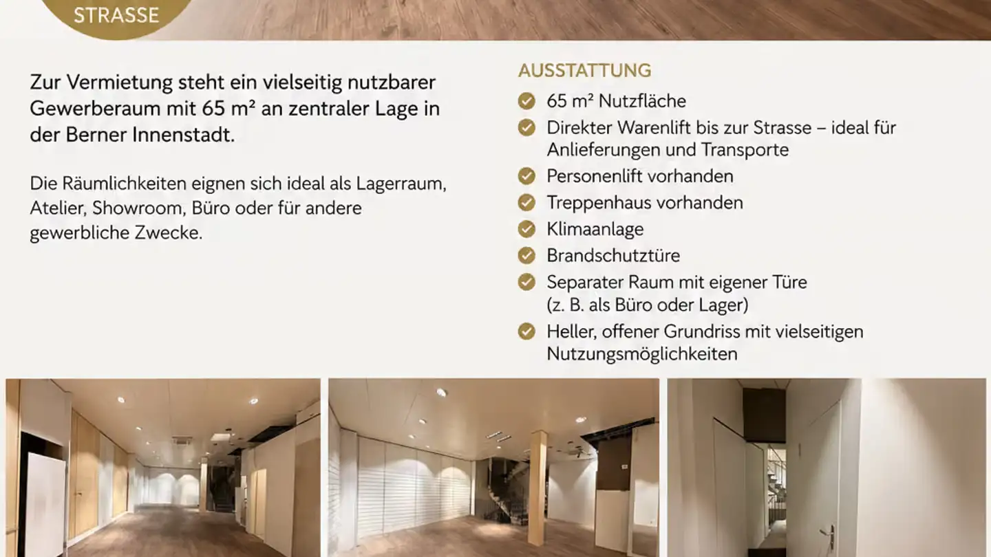 Espace de stockage à louer - Neuengasse 25, 3011 Bern